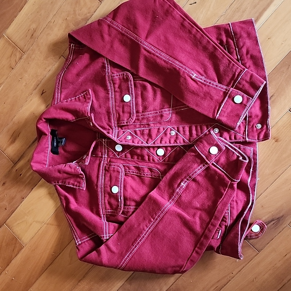 Sz small red Forever 21 jacket